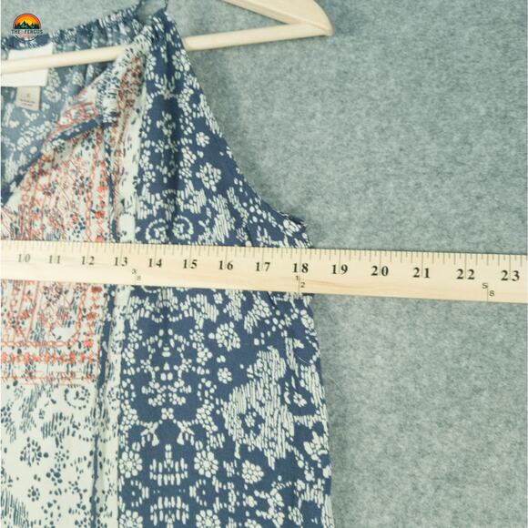 Knox Rose Maxi Dress Multicolor Sleeveless Keyhole Neck Boho Women's Size Small - Picture 5 of 14